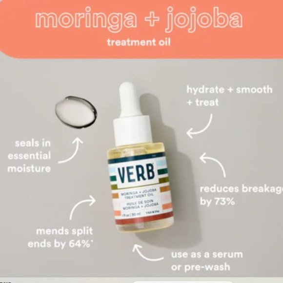 VERB PRODUCTS Moringa + Jojoba Treatment Oil BRAND NEW IN BOX - Picture 1 of 4